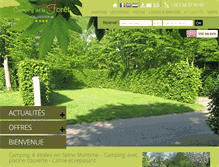 Tablet Screenshot of campinglaforet.com