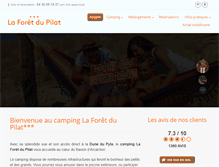 Tablet Screenshot of campinglaforet.fr